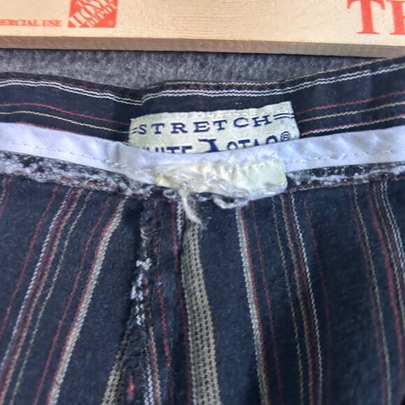 Vintage White Stag Woman pants capris size 8‎ Black Striped - Picture 9 of 10